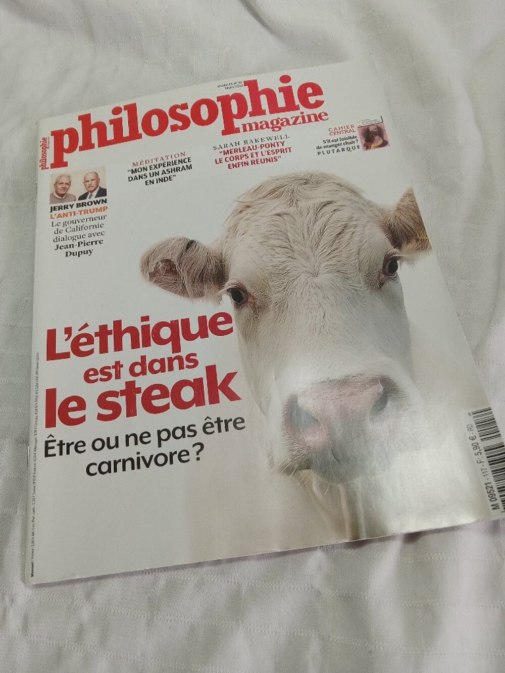 "Manger ou ne pas manger de viande", Philosophie magazine, in French